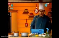 آموزش درست کردن دسر، مسقطی زعفرانی توسط آقای سنبلی در بخش آشپزی برنامه خانه مهر
