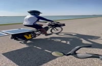ثبت رکورد گینتس پیمودن 10460 کیلومتر با دوچرخه برقی خورشیدی در آمریکا
