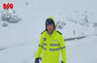بارش برف در گردنه‌های استان سمنان/ مناطق شمالی سپید پوش شد