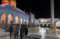 تصاویری از آماده سازی حرم مطهر حضرت زینب(س) برای حضور هیئت ایرانی