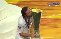 جشن قهرمانی تیم سویا در لیگ اروپا 2020