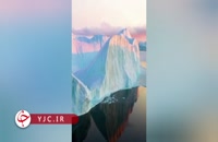فیلمی از کوه‌های یخی گرینلند