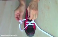 آموزش پنج مدل بستن بند برای کفش ۶ سوراخه