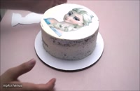 کیک تولد دخترانه عروسکی