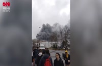 تصاویری از آتش‌سوزی مهیب در دانشگاه استانبول ترکیه