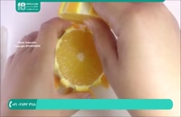 ایده ای جالب و زیبا برای تزیین ظرف میوه با پرتقال
