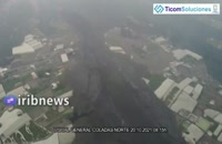 تصاویر هوایی از خسارات آتشفشان لاپالما در جزایر قناری اسپانیا