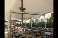 سایبان پارچه ای کافه رستوران- سقف چادری رستوران عربی- پوشش پارچه ای فست فود-سقف چادری رستوران مراکشی-سایبان چادری باغ تالار-سایبان تمام برقی