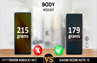 مقایسه دو گوشی پوکو X3 NFC با ریلمی نوت 10