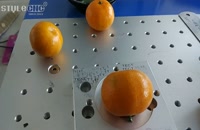چاپ با لیزر co2 بر روی میوه تازه