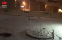 بارش اولین برف پاییزی آذربایجان شرقی در شهرستان سراب
