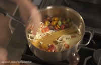 طرز تهیه پاستا سبزیجات در 10 دقیقه - آسان و خوشمزه