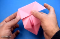 آموزش ساختن اوریگامی خوک