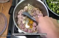 طرز تهیه خورش کرفس با کته ایرانی