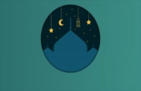 ویدیو فوتیج انیمیشن کارت ساده ماه رمضان
