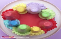 تزئین زیباترین کیک های رنگین کمانی