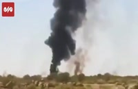 اولین تصاویر از سقوط هواپیمای اف ۱۴ در اصفهان