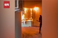 تصاویری از آتش سوزی در پاساژ لیدوما تهران