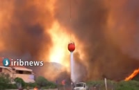 آتش سوزی در جزیره ساردینای ایتالیا