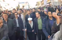 آیت الله جنتی در جمع مردم - راهپیمایی 22 بهمن تهران