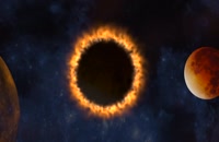 ویدیو فوتیج خورشید گرفته شده در فضا
