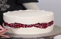 طرز تهیه و تزئین کیک اناری ویژه شب یلدا