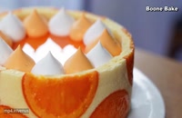 طرز تهیه کیک موس پرتقالی