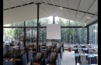 زیباترین پوشش بازشو رستوران مجتمع گردشگری-جدیدترین سقف اتوماتیک باغ تالار
