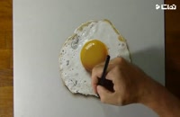 آموزش نقاشی نیمرو به صورت سه بعدی