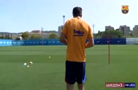 تمرینات آماده سازی بازیکنان بارسلونا