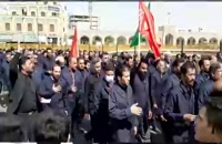 حرکت کارکنان اداری آستان قدس برای غبارروبی حرم مطهر