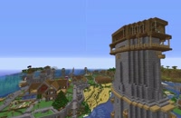 Minecrafter.iR - آموزش ساخت برج در ماین کرافت - برج روستایی