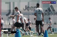 تمرینات آماده سازی بازیکنان یوونتوس برای فینال جام حذفی