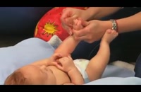 ویدیو آموزش ماساژ صورت و بدن نوزاد