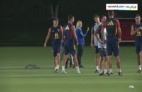 تمرینات آماده سازی تیم ملی اسپانیا در قطر
