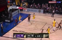 خلاصه بازی بسکتبال میامی هیت - لس آنجلس لیکرز