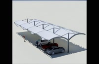 سایبان چادری پارکینگ ارامستان-سقف هلالی ماشین های دانشگاه-زیباترین سایبان جایگاه سوخت-حقانی09380039391