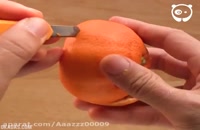 طرح های هنری زیبا با استفاده از پوست نارنگی و پرتقال