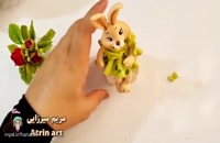 آموزش عروسک خرگوش خمیری