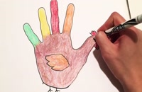 آموزش نقاشی با دست برای کودکان