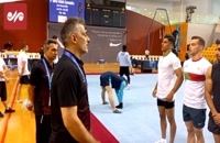 نخستین تمرین تیم ملی ژیمناستیک ایران در دوحه قطر