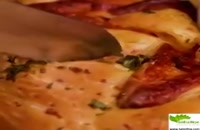 پیتزای خوشمزه چند لایه ایتالیایی