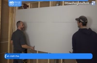 آموزش کناف کاری سقف - نصب دیوار های پوششی کناف