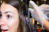 دانلود فیلم آموزش هایلایت کردن مو با رنگ پلاتینی