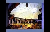 بهترین سقف کششی تالار پذیرایی-پوشش چادری کافه رستوران-بهترین سایبان غشائی تالار پذیرایی