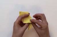 آموزش کاردستی با کاغذ رنگی اوریگامی گربه