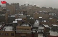 بارش اولین باران بهاری در شهر تبریز