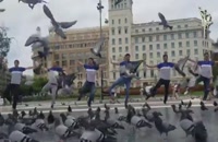 رقص آذری توسط آیلانی ها در بارسلونا