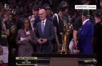مراسم اهدای جام قهرمانی NBA به دنور ناگتس