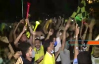 شادی مردم شیراز پس از صعود فجر سپاسی به لیگ برتر فوتبال